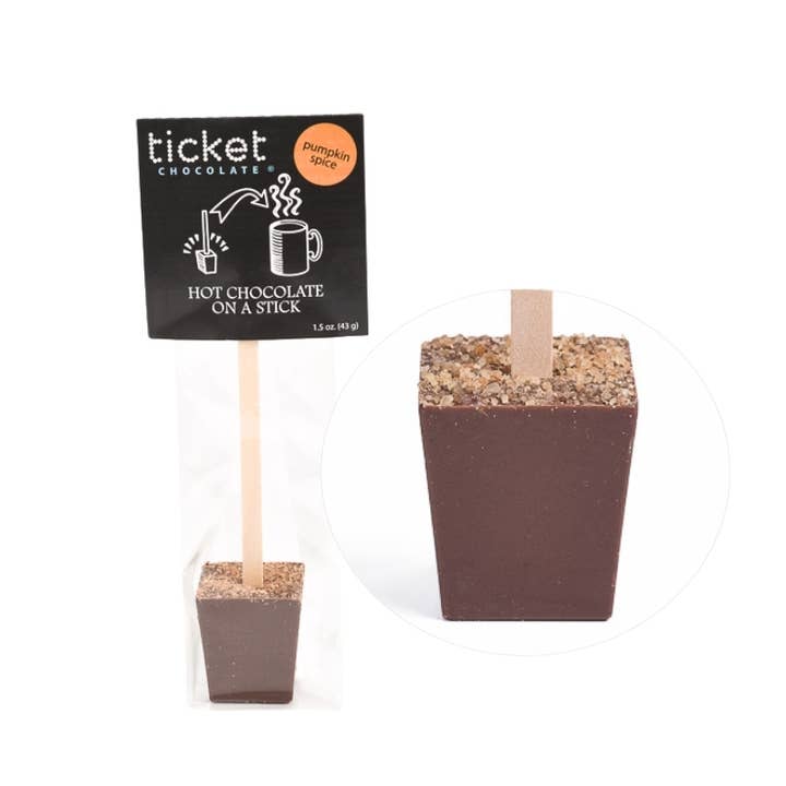 Ticket Chocolate - Wholesale Hot Cocoa Mix/Kit - Gourmet Hot Chocolate on a Stick – Single Serve (1.5 oz)8