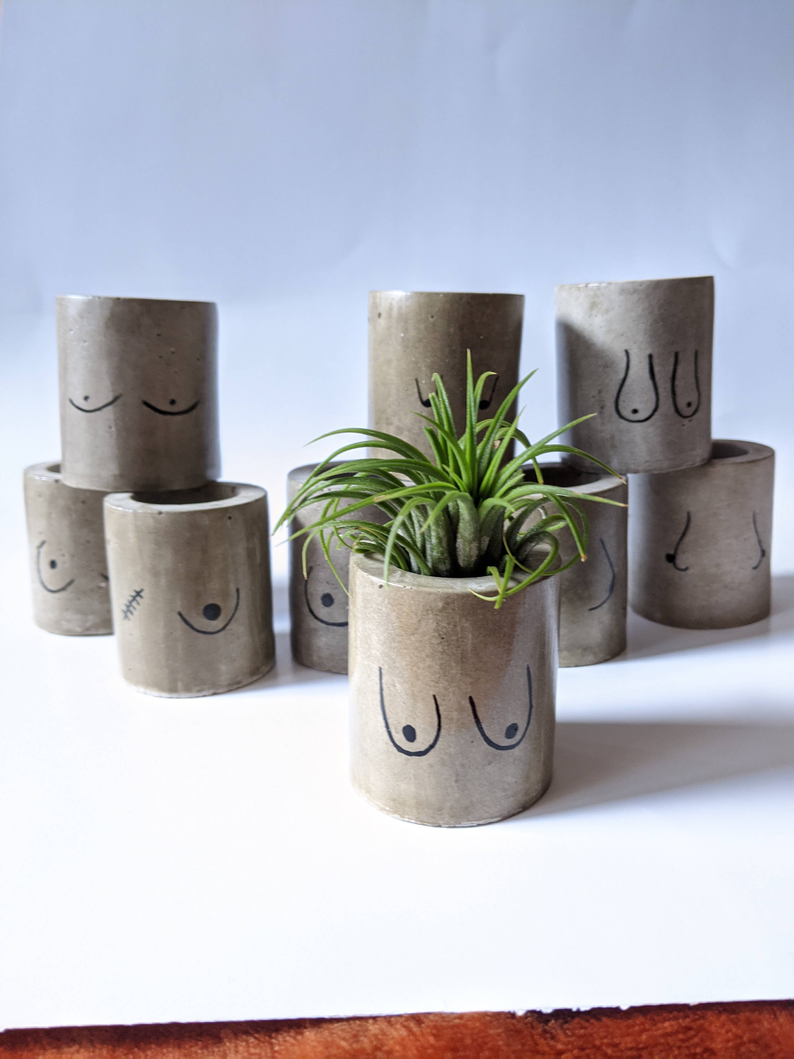 ForgottenProperty – Engroshandel Plantekrukke – Itty Bitty Titty mini beton plantepotte6