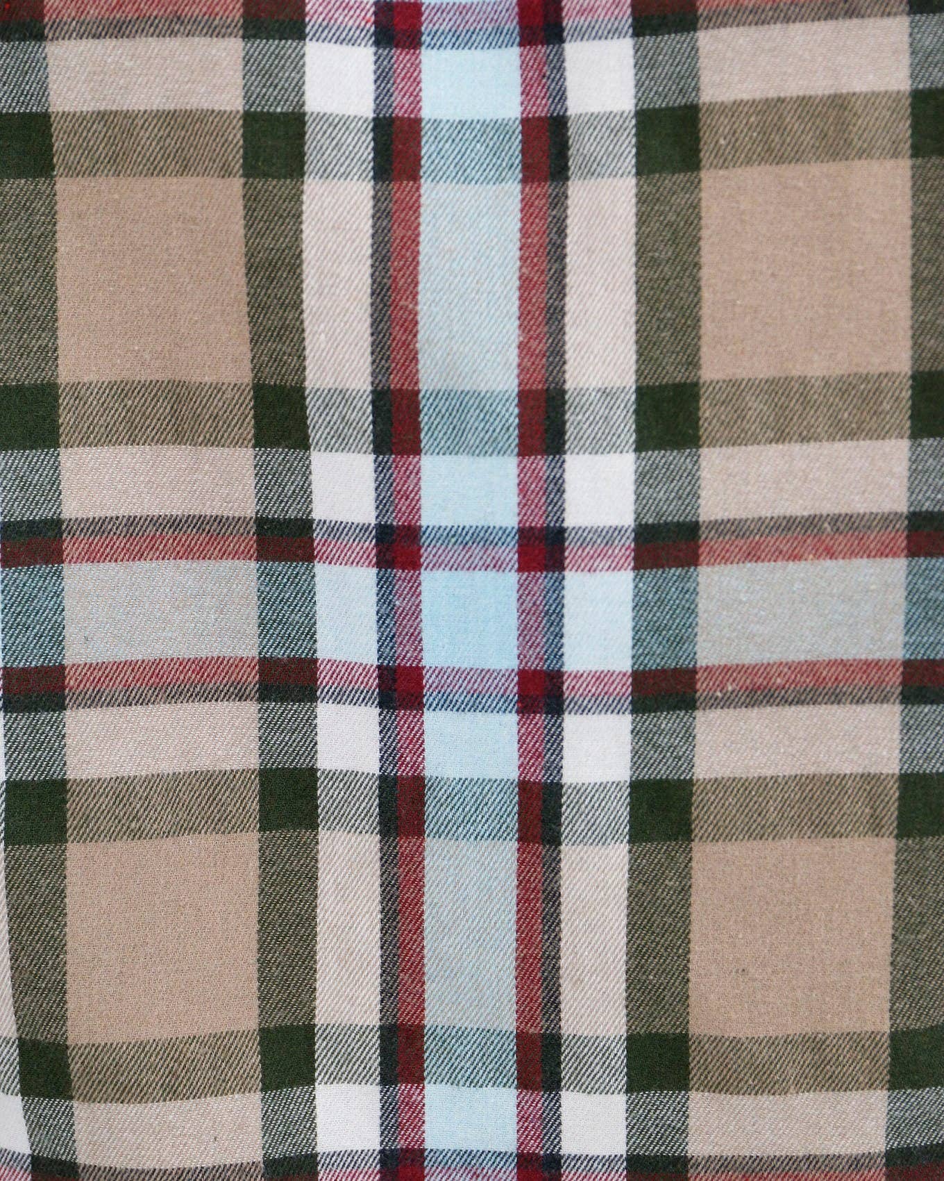 Reversible Corduroy Shacket in Tan/Olive Plaid for wholesale on Faire12