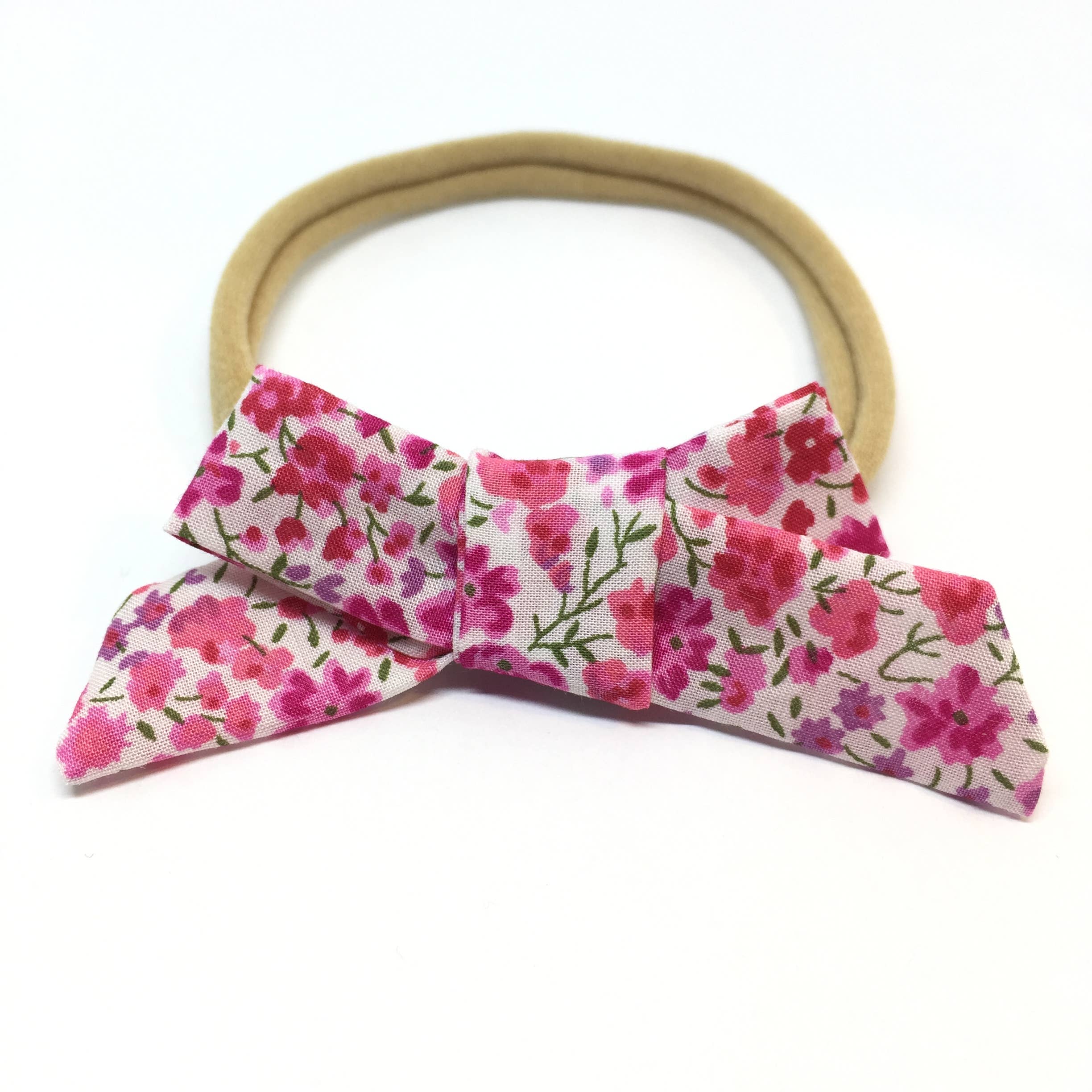The Tiny Bow Shop - Wholesale Fashion Headband - Baby - Pink Floral Dainty Hair Bow0