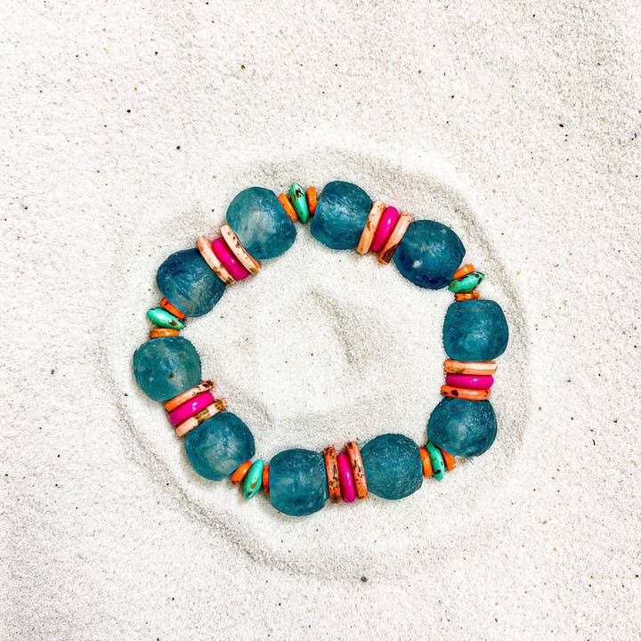 Twine & Twig - Wholesale Beaded Bracelet - Glass Stack Bracelet | Tropic