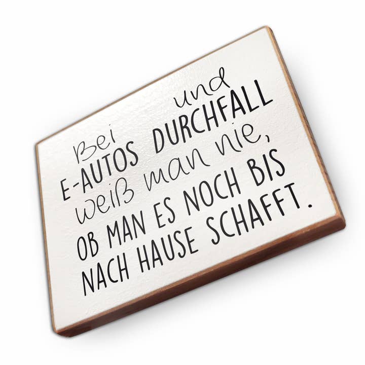 Aimant de réfrigérateur en bois de hêtre - Pour les voitures électriques et la diarrhée pour la vente par wammi