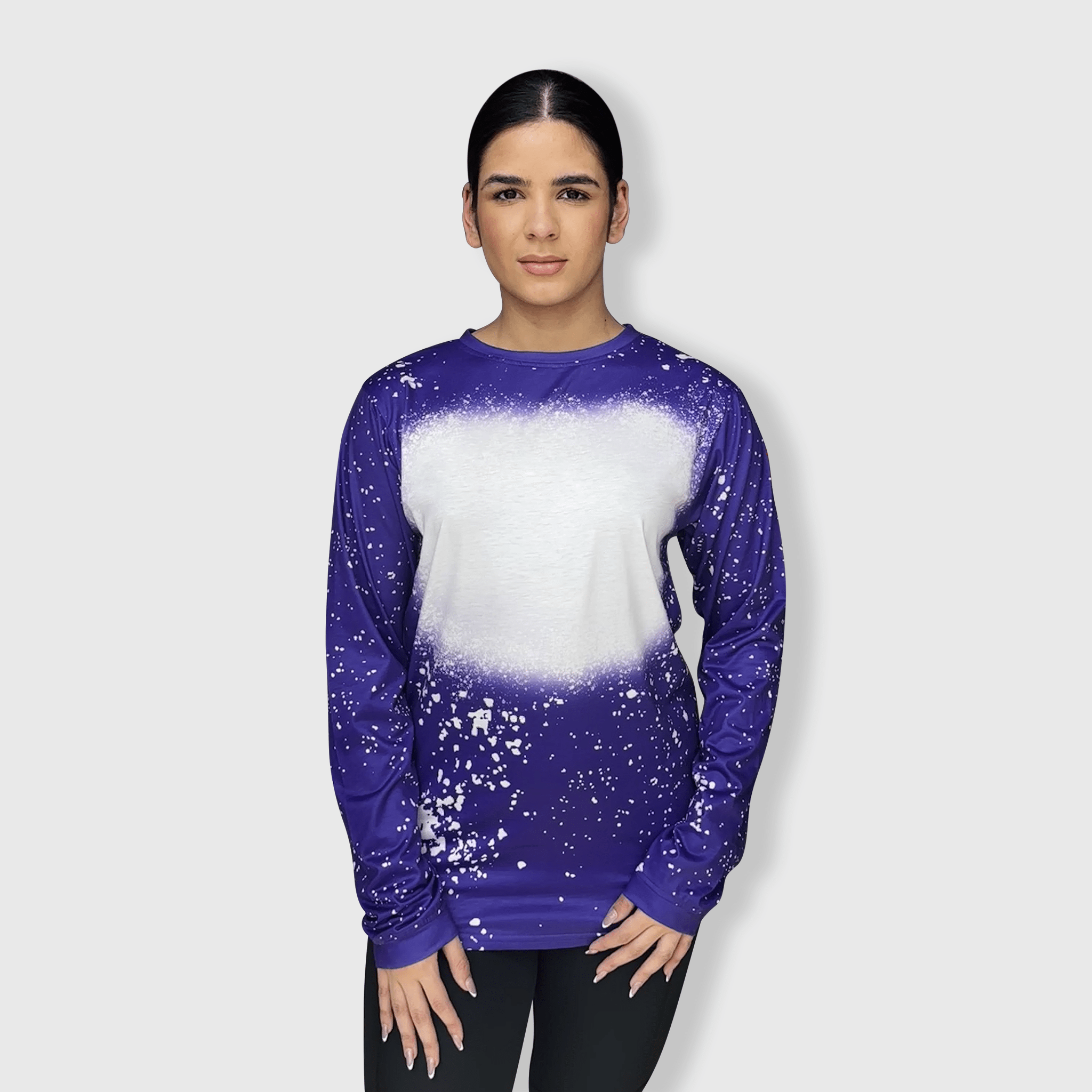 ILTEX Apparel - Wholesale T-Shirt - Women's - FAUX Bleached Long Sleeve Tee8