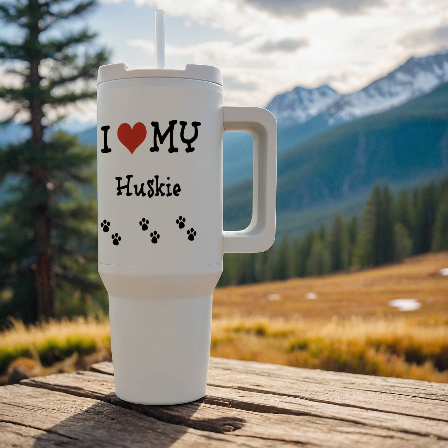 3dRose - Wholesale Insulated Mug/Tumbler - 3dRose, I Love My - Huskie, Tumbler8