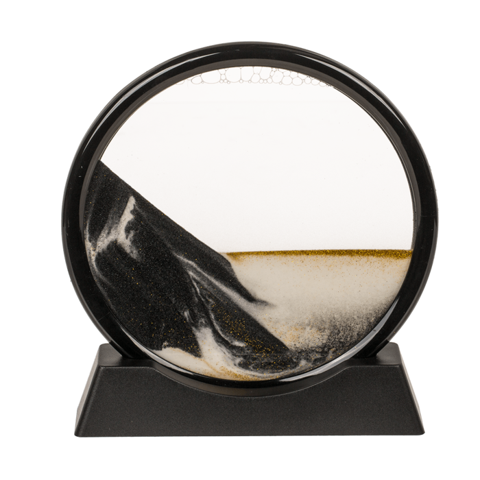 Out of the blue KG – Engroshandel Bordpynt – Sanddekoration i plastisk ramme med glas, 17,5 x 17,5 x 0,5 cm3