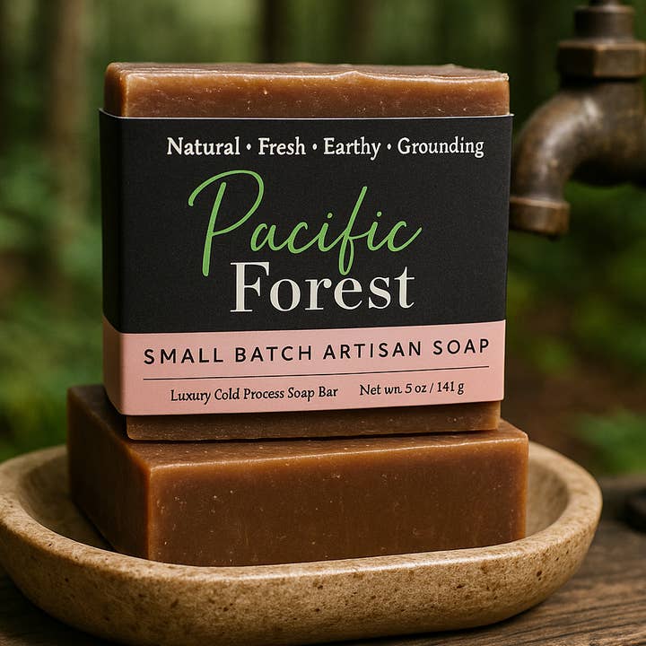 Pacific Forest Soap Bar for wholesale by DeShawn Marie Soap Boutique