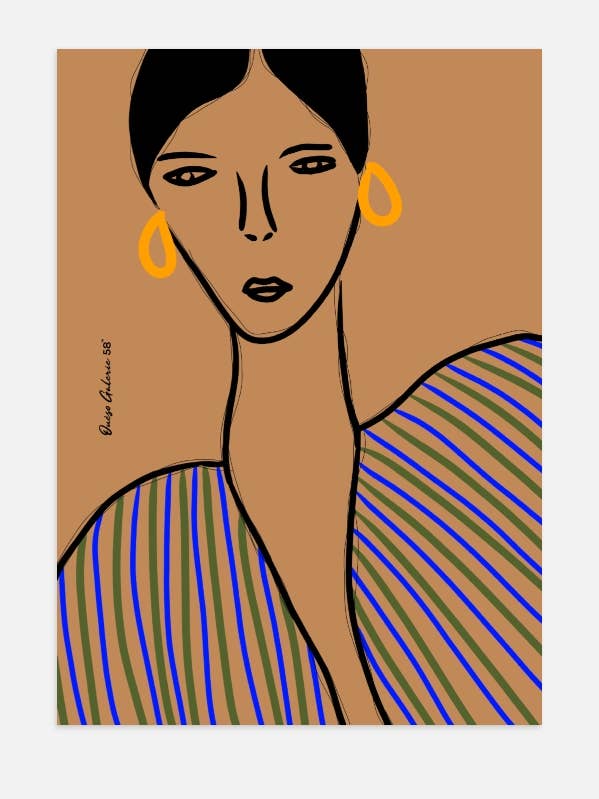 Mademoiselle Ouéso galeria 58 cartaz por atacado de Ouéso