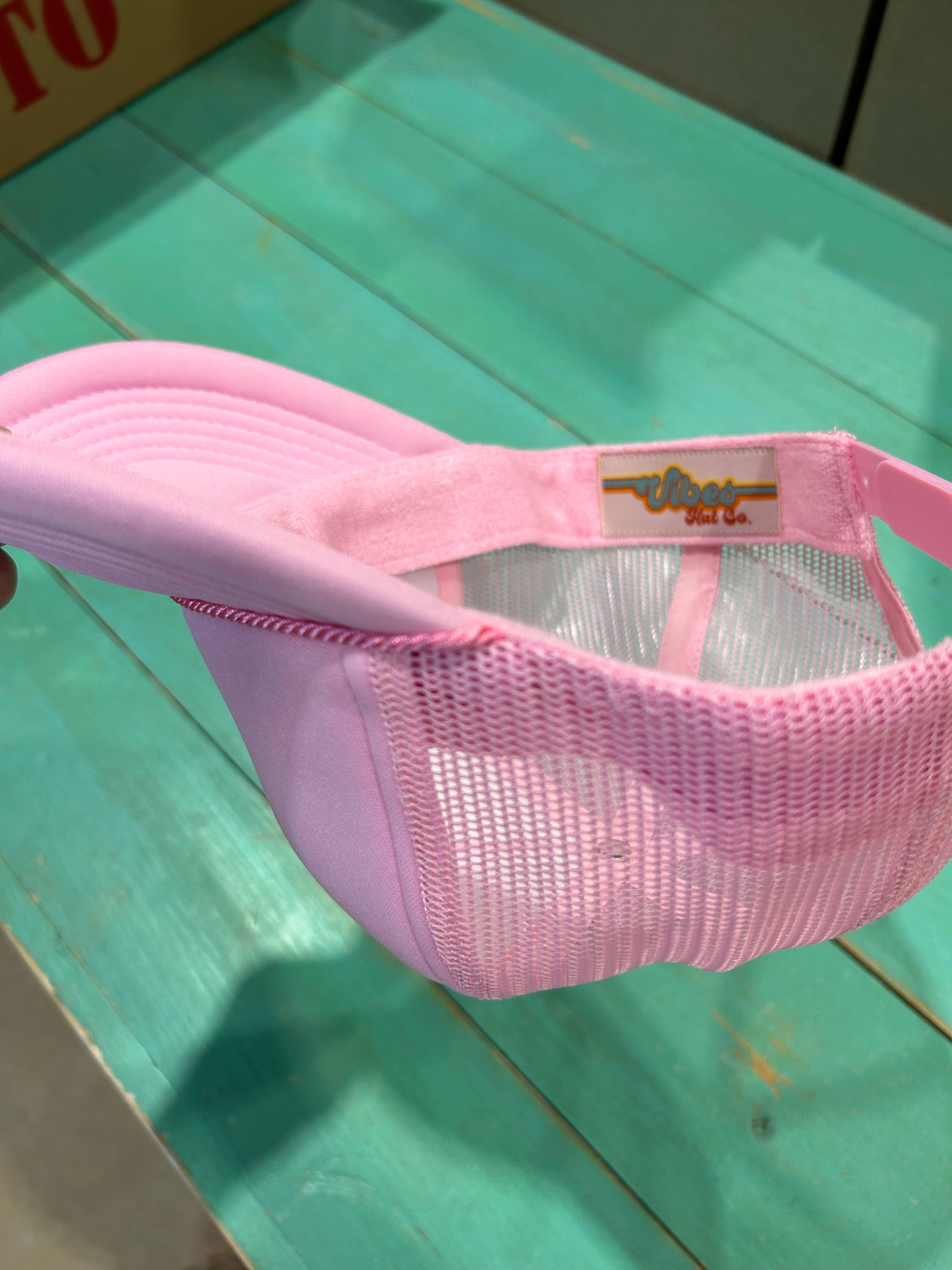 Vibes Hat Company - Wholesale Truckerpet - Dames - Vibes zachtroze truckerhoed van schuimstof | Hat Bar | Blanco petten3