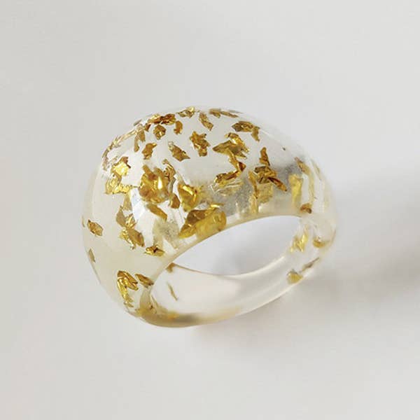 KK Bloom – wholesale Cocktail/statement ring – Original 9 Colors Geometric Resin Ring