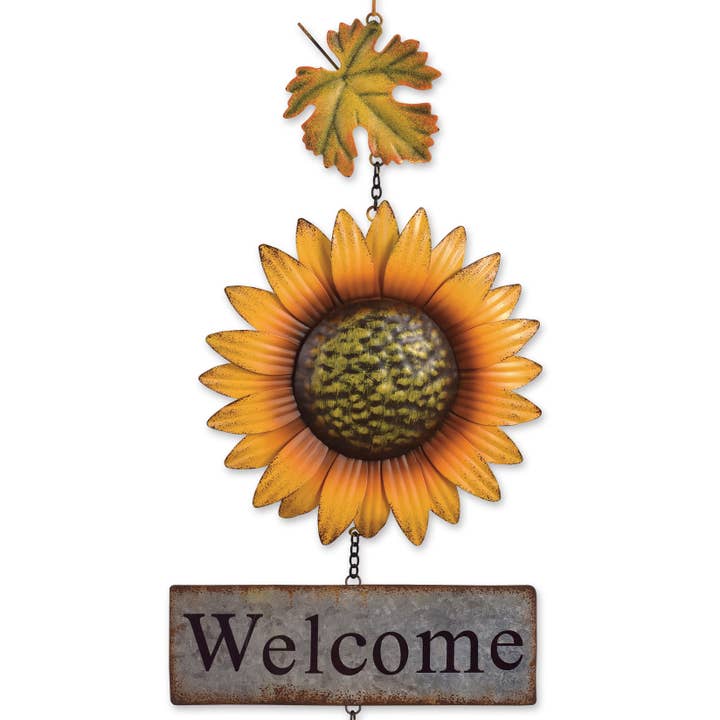 Enseigne de bienvenue tournesol 28" pour la vente par Sunset Vista Designs