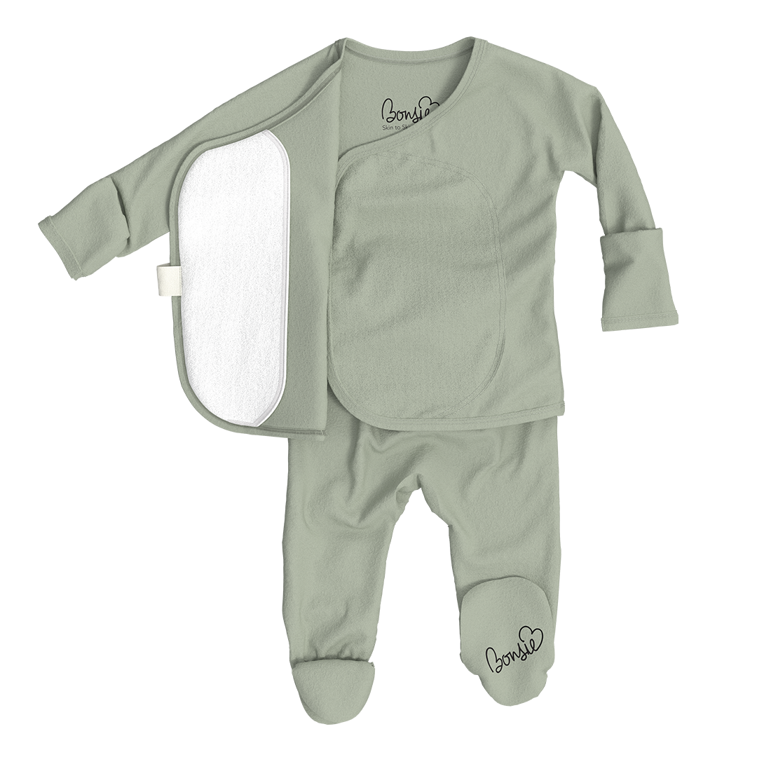 Bonsie Skin to Skin Babywear - Wholesale Bodysuit (Footed) - Baby - Footie - Avocado1