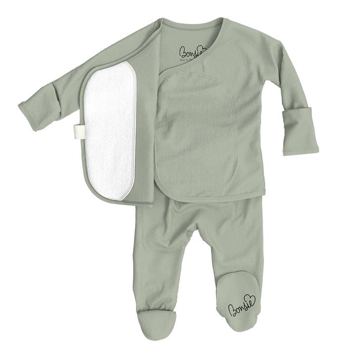Bonsie Skin to Skin Babywear - Wholesale Bodysuit (Footed) - Baby - Footie - Avocado1