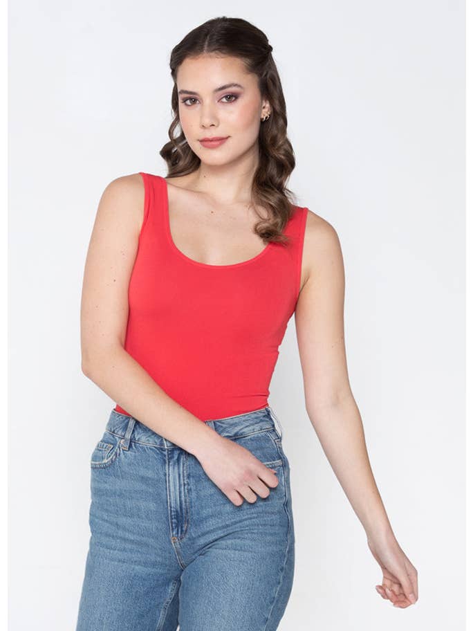 C'est Moi Clothing Co - Wholesale Tank Top - Women's - Bamboo Double Scoop Tank- CEBT111026