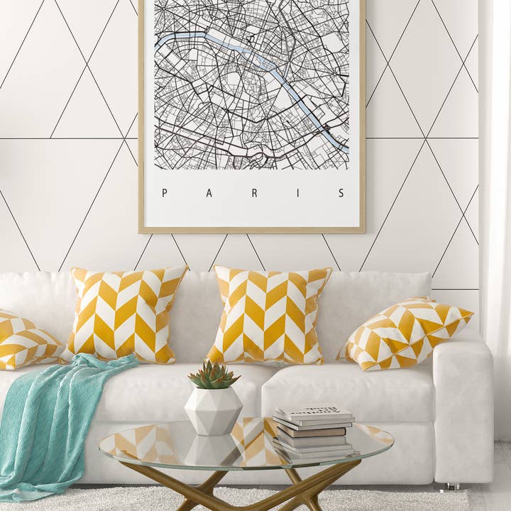 Portrait Map Any City Personalised Wall Decor Print with 10 New Styles for wholesale by WinsterCreations™