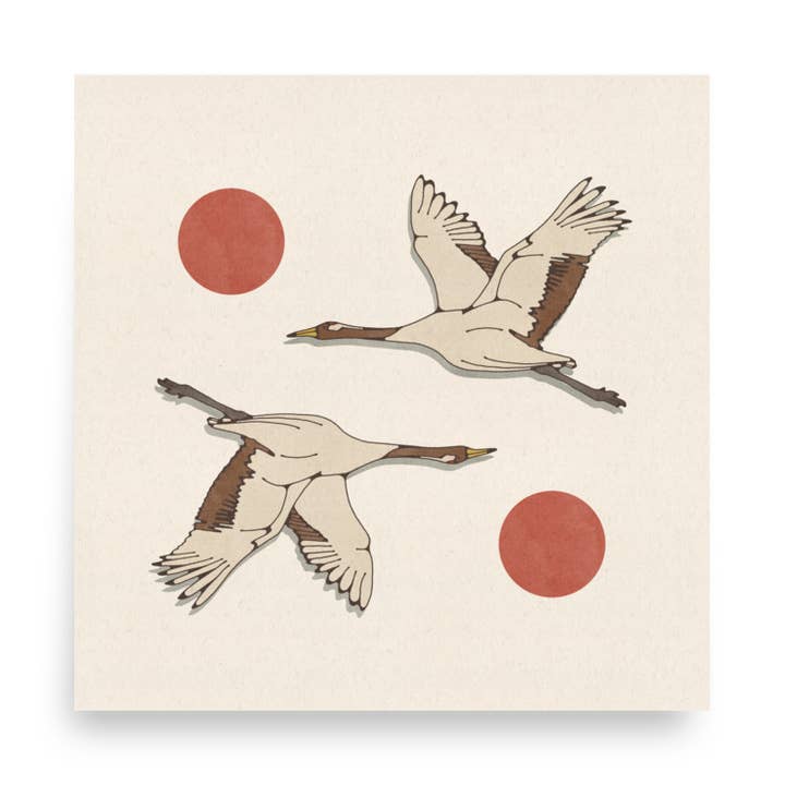 Brooke Finally - Wholesale Art Print - 8x8 Crane Art Print