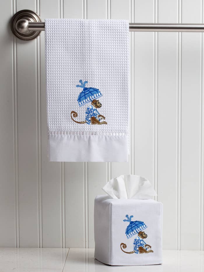 Jacaranda Living - Wholesale Tissue Box - Tissue Box Cover, Linen/Cotton, Embroidered7