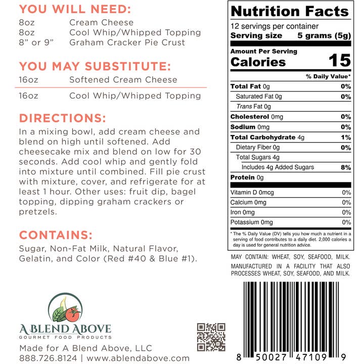 A Blend Above – Engroshandel Dip – Blåbær dessertblanding1