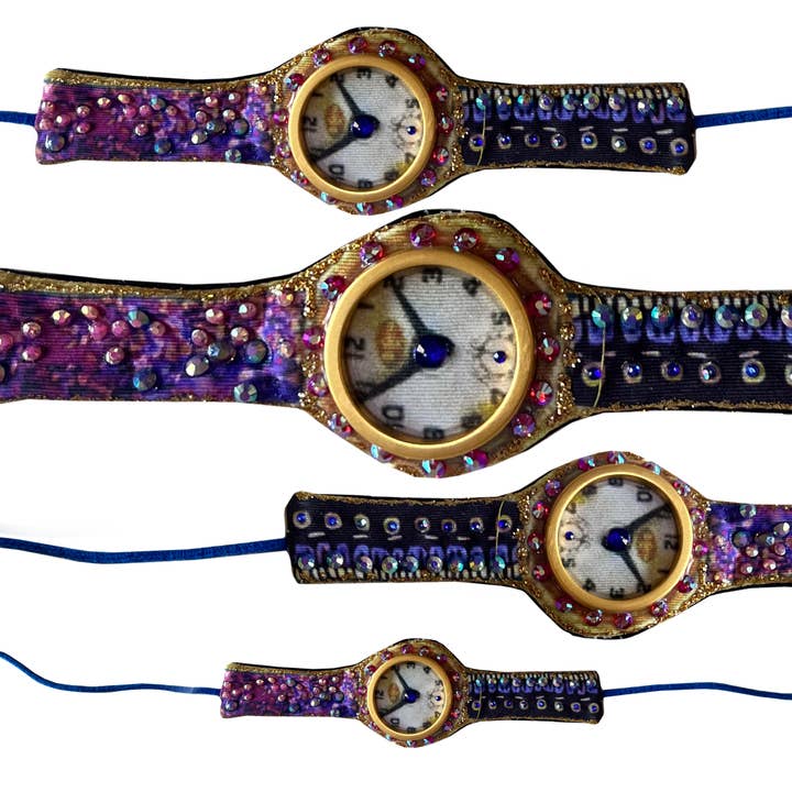 Bracelet de montre ornementé en tissu (non fonctionnel)_Milieu pour la vente par IPNG Design