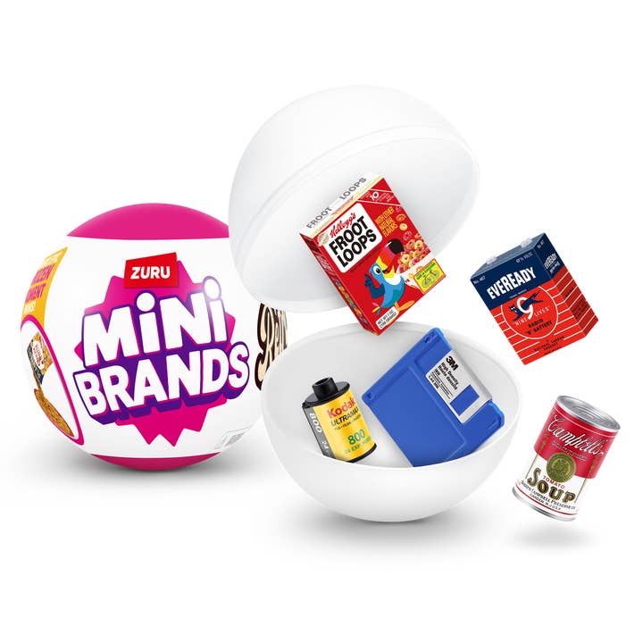 The Zoofy Group , LLC - Wholesale Toy Set - Kids - ZURU MINI BRANDS-RETRO GROCERY 13 PC PDQ