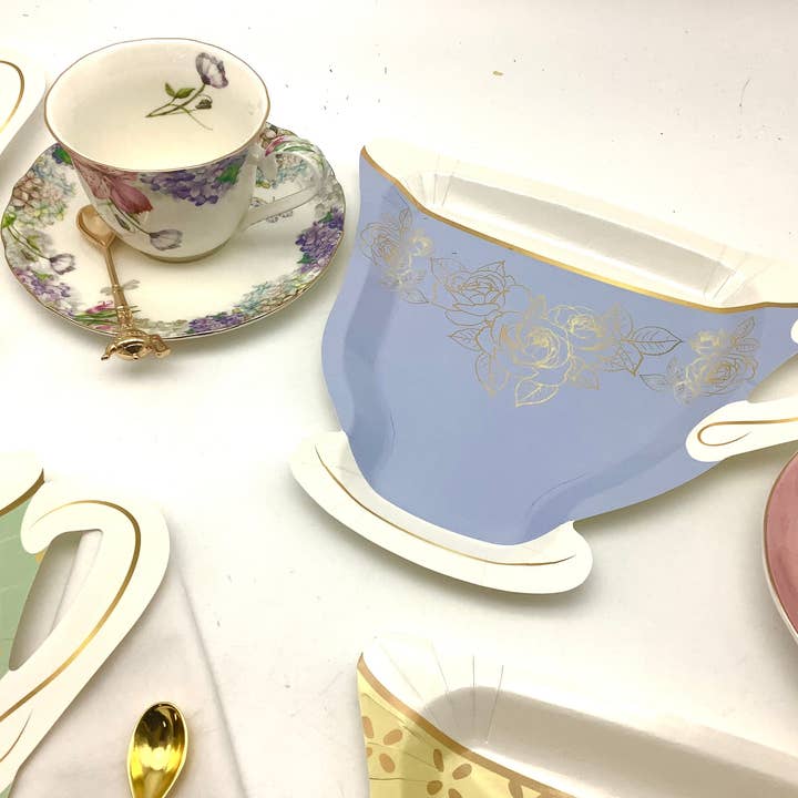 All Little Cute Things - Wholesale Disposable plate - Vintage Teacup Shaped Plates for Tea Party Plates7