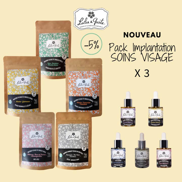 Pacchetto di impianto per la cura del viso => -5% per la vendita all'ingrosso da parte di Lulu & Guite