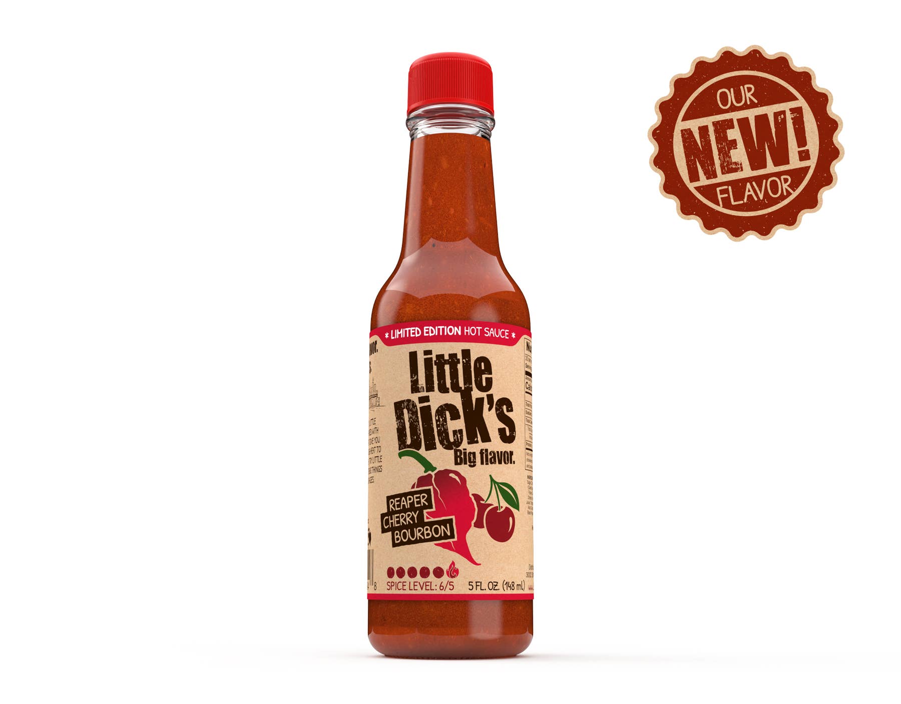 Little Dick's Sauces - Wholesale Hot Sauce - Little Dick's Reaper Cherry Bourbon Hot Sauce - Limited Ed.5