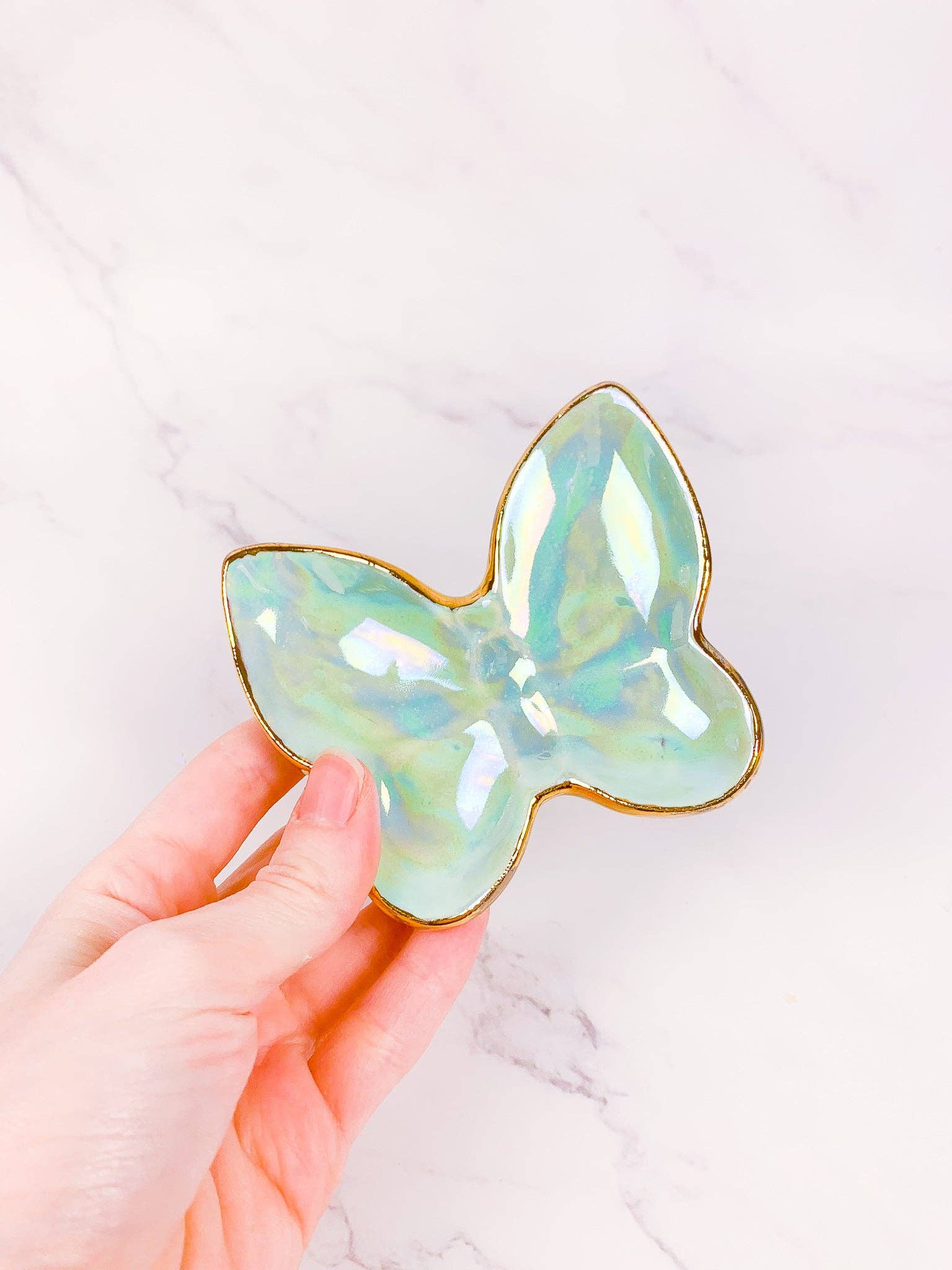 Peachpot Ceramics – wholesale Jewellery dish – Porcelain Butterfly Dishes5