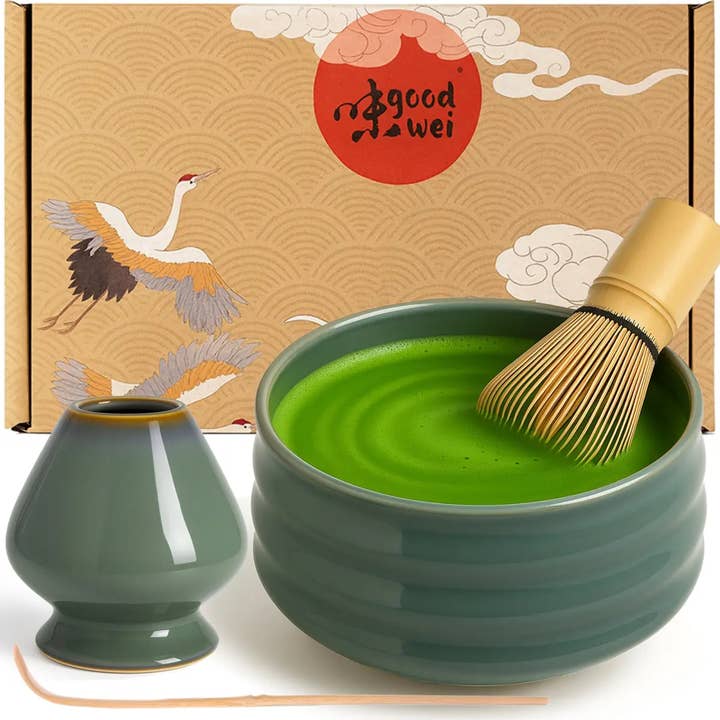 Juego de matcha "Menouseki" 80 con soporte para venta al por mayor de good wei