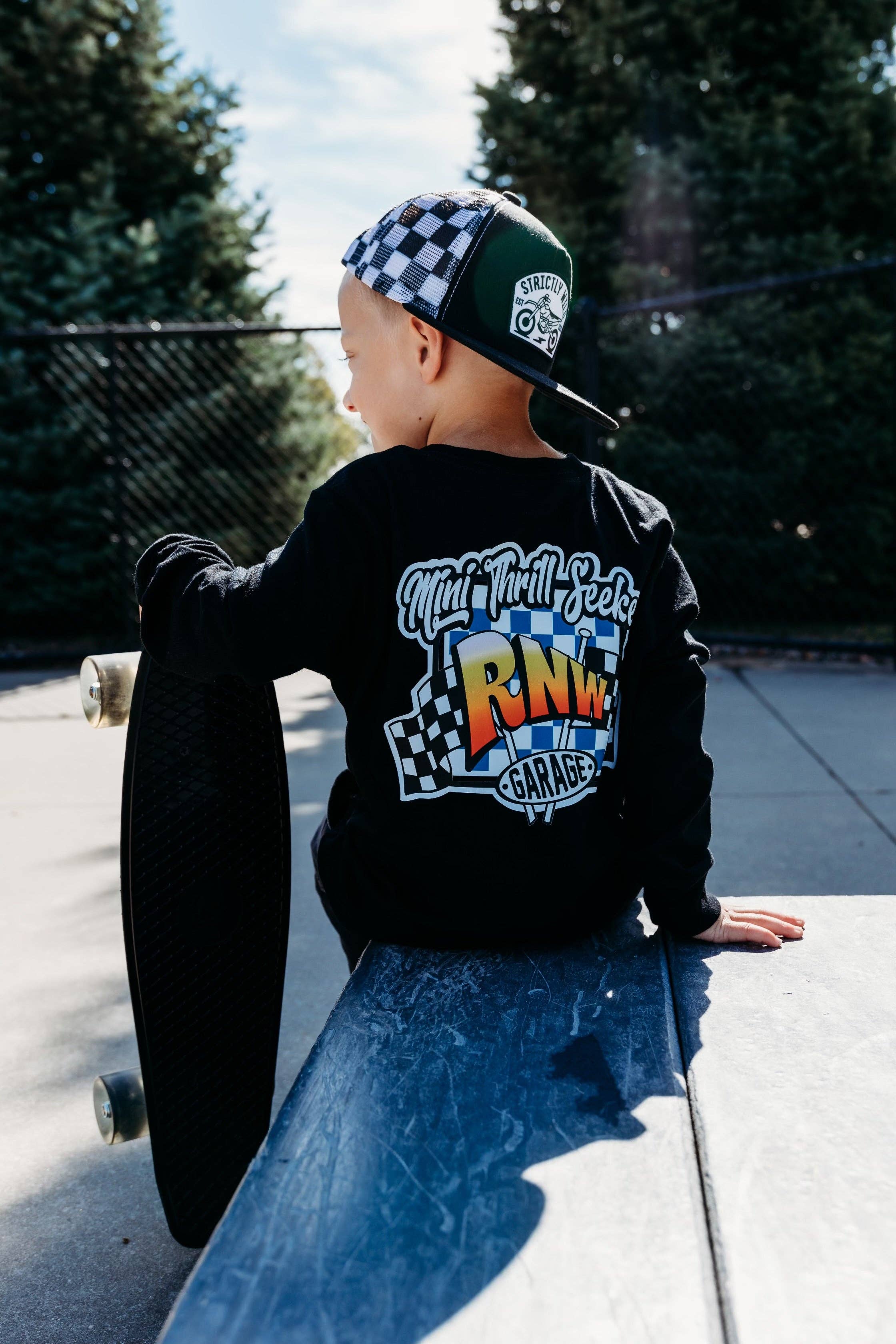 RadnWyld - Wholesale Screen Printed T-Shirt - Kids - Mini Thrill Seeker Long Sleeve0