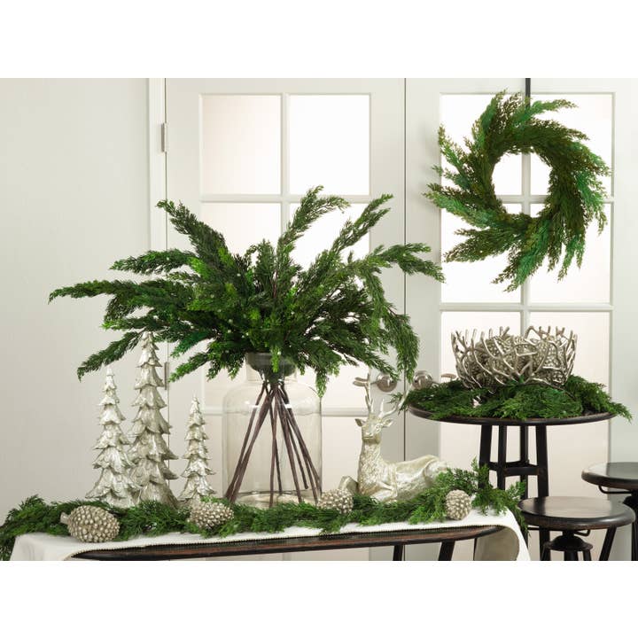 Green Cedar Garland - 72" Long for wholesale on Faire