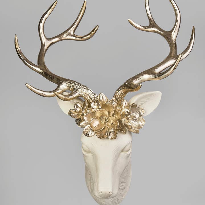 XR13134 REINDEER HEAD w/MAG ON WALL,23in for wholesale by Green Import Limited