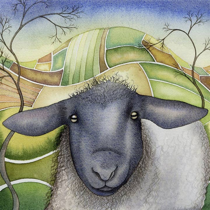 Greeting Card Sheep for wholesale by Natural Partners Limited