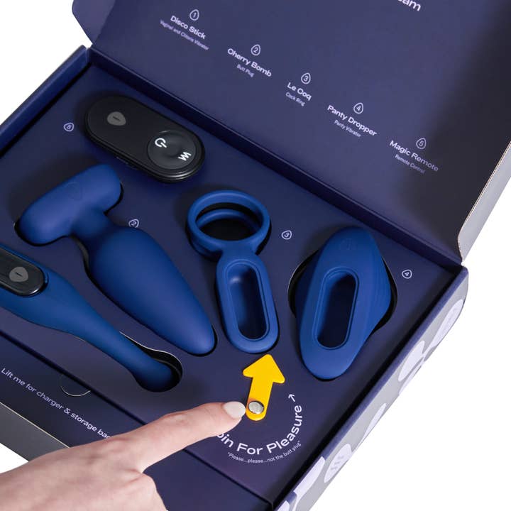 The Oh Collective - Wholesale Sex Toy - The Dream Team | Couples vibrator set | Navy Blue