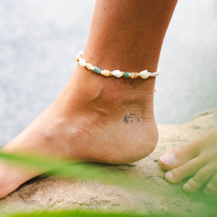 Lotus and Luna - Wholesale Anklet - Sanibel Beachcomber Shell Anklet1