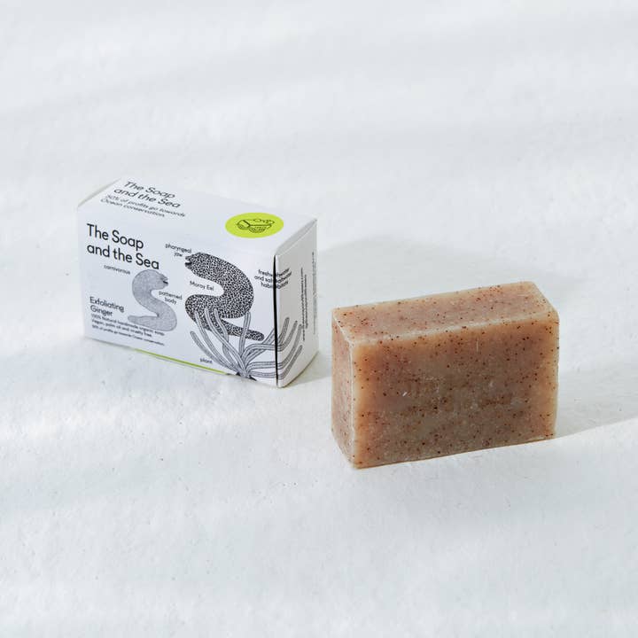 Exfoliating Ginger Organic Soap for wholesale by Thesoapandthesea.com