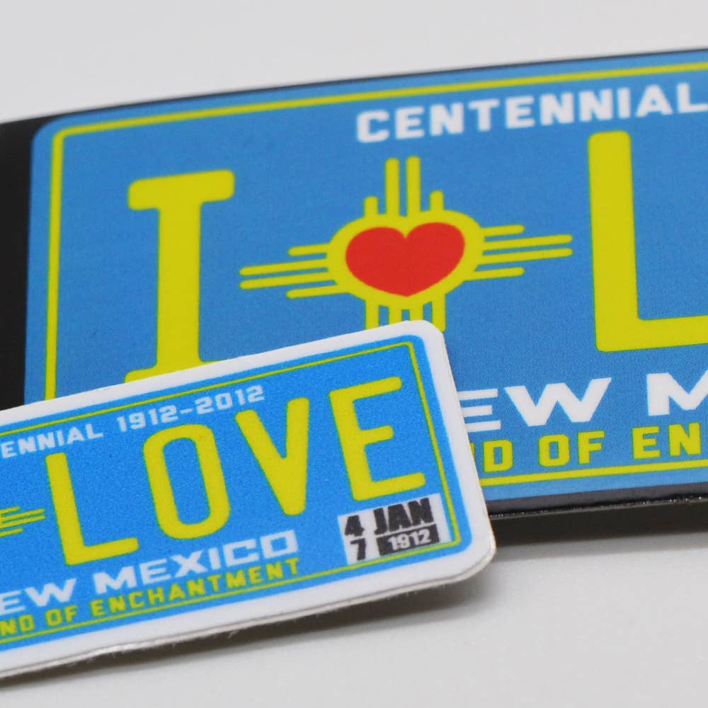 Metal the Brand - Venta al por mayor Pegatina - Plato I Love Love Turquesa Nuevo México - Adhesivo2
