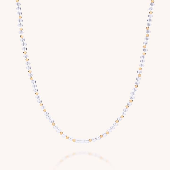 Jewel Perle Fødselsstenshalskæde - April for engroshandel hos Nellou