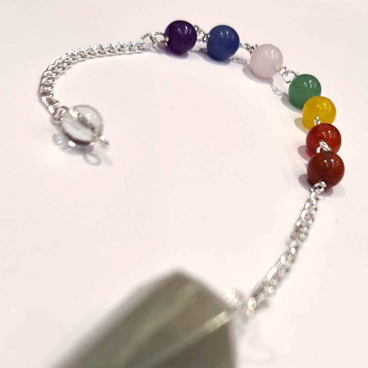 VIE - Wholesale Meditation Supplies - Pendulum with 7 Chakra Beaded Chain5