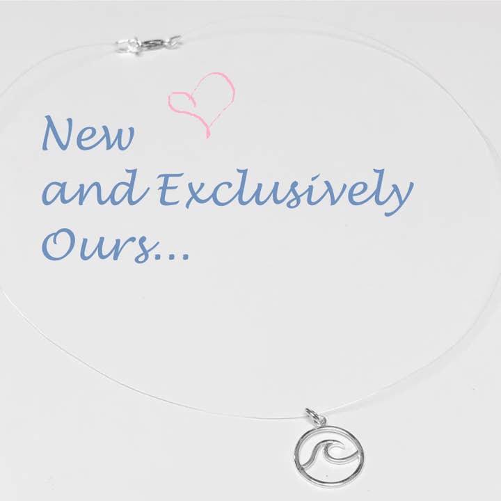 Floating Wave Necklace for wholesale by Fishgirl Designs