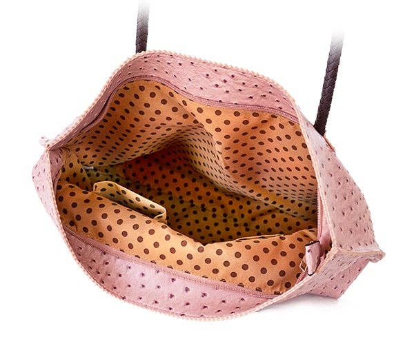 22 Tote - Wholesale Tote Bag - Women's - Lightweight Ostrich Zippered Tote Bag29