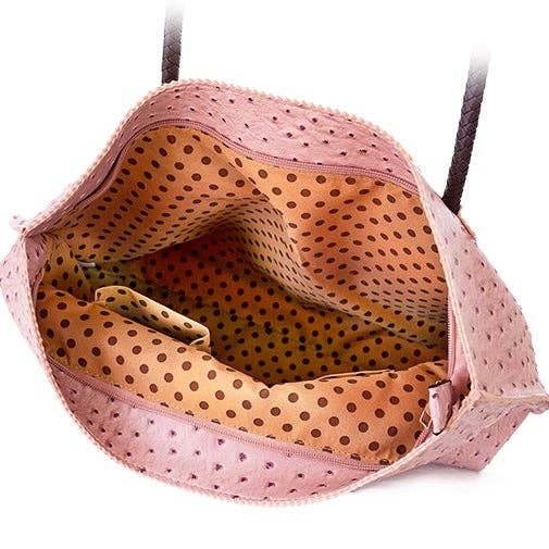 22 Tote - Wholesale Tote Bag - Women's - Lightweight Ostrich Zippered Tote Bag29