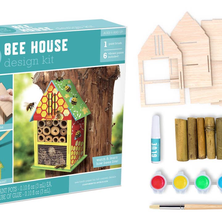 Build and Paint Bee House Design Kit for wholesale by Anker Play Products
