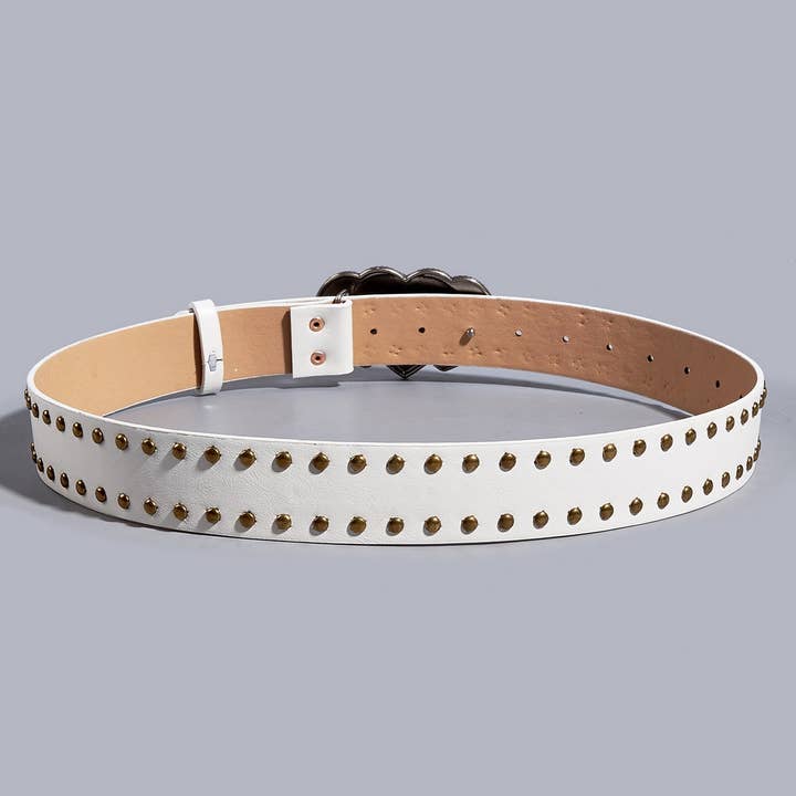 NINEXIS - Wholesale Belt - Women's - CWABE0561_PUNK HEART TOOL BELT WITH RIVETS