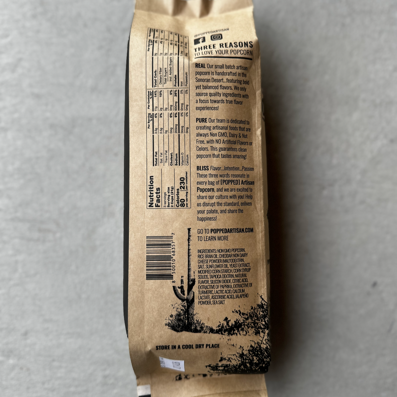 POPPED Artisan Popcorn - Wholesale Popcorn - Jalapeño Cheddar Artisan Popcorn1