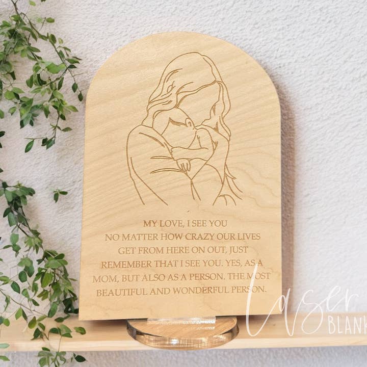 Placa de mãe personalizada | Placa de arte em linha gravada | Pronta por atacado de Laser Blanks
