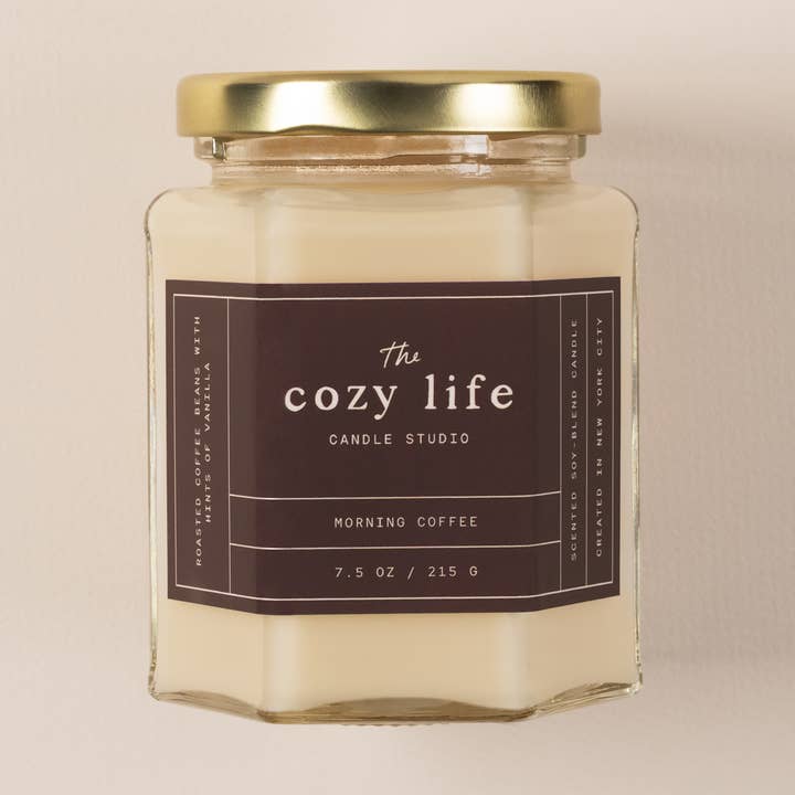 Morning Coffee Candle for wholesale by The Cozy Life Candle Studio