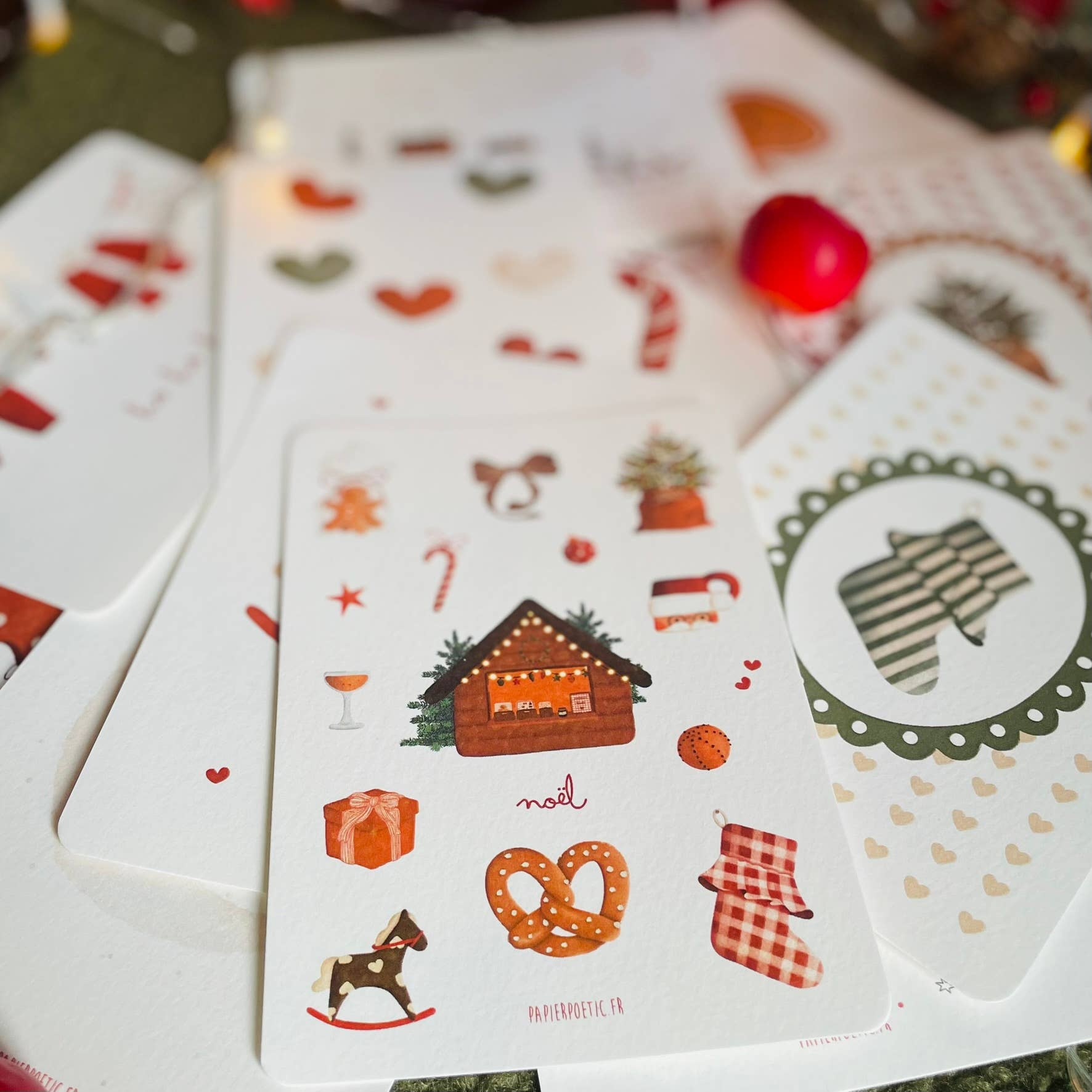 Papier Poetic - Wholesale Christmas Card - Postcard / Card "Christmas Motifs"1