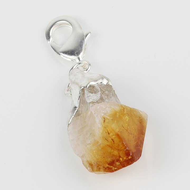Citrine Crystal Lobster Clasp / Charm for wholesale by El'Cobre-Ecozonelifestyle