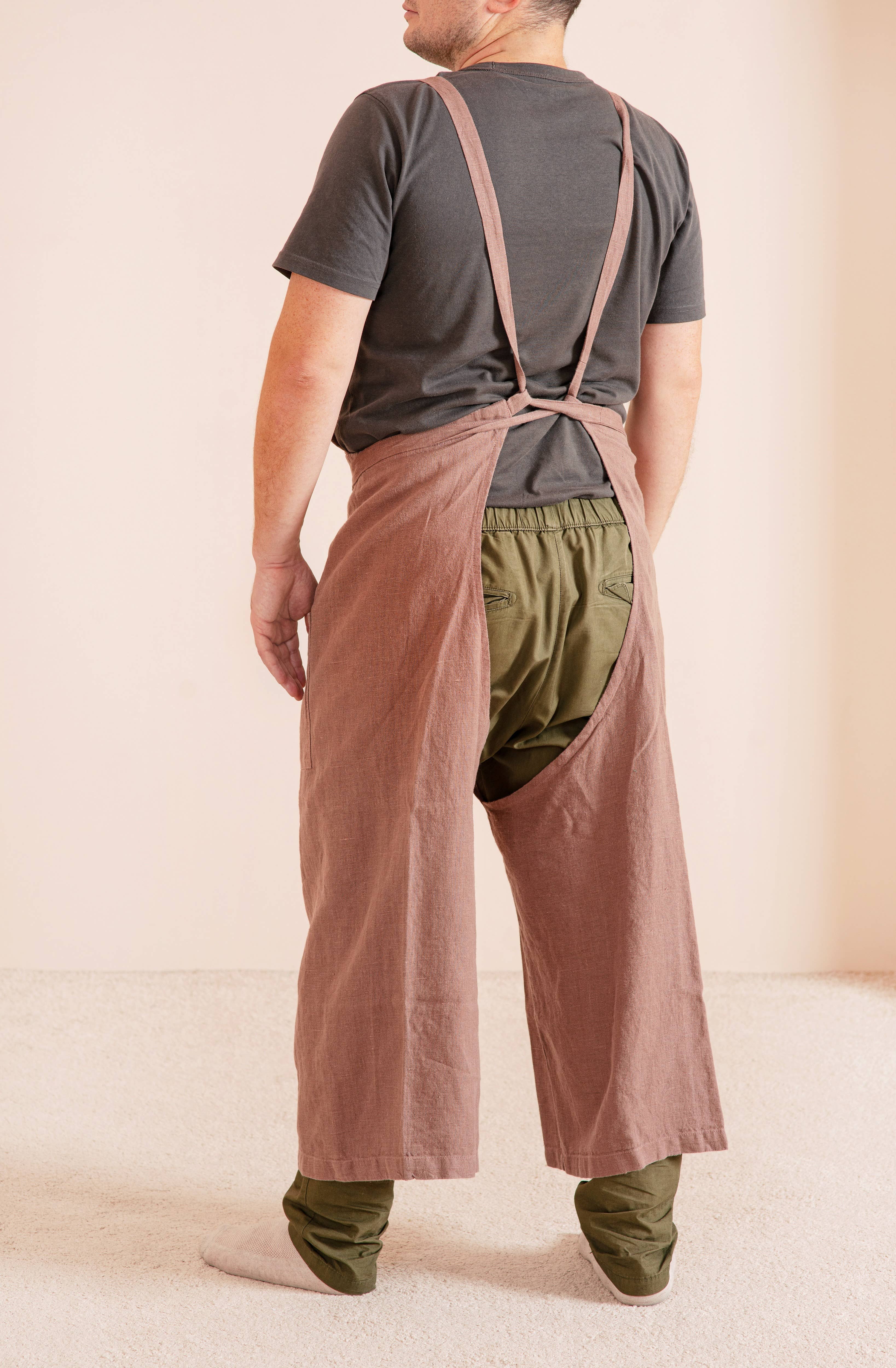 LinenQ - Wholesale Apron - Linen pottery apron  in various colors8