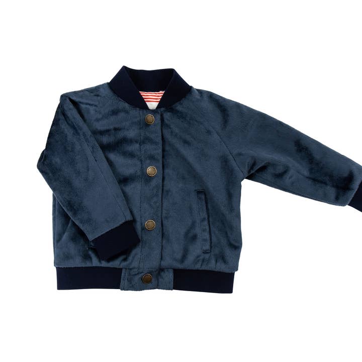 Bomber Jacket - Navy Blue (3m-7y) for wholesale by MerriMane